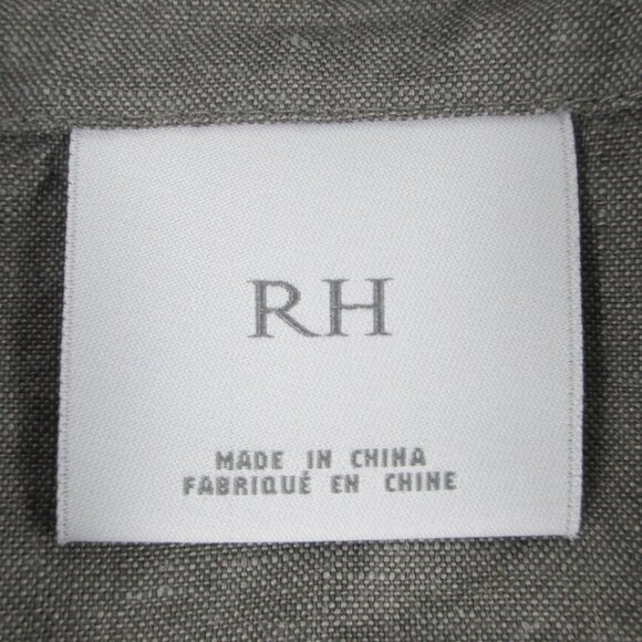 RESTORATION HARDWARE EURO SQUARE LINEN PILLOW SHAM + DOWN ALTERNATIVE PILLOW - Picture 7 of 16